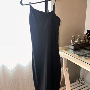wild fable Black Strapless Slip Dress